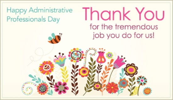 Administrative Professionals Day ECards Free EMail Greeting Cards Online Administrative Professionals Day ECards Free EMail Greeting Cards Online