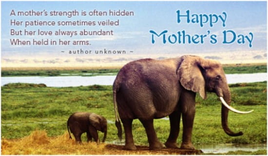 A Mother's Strength ecard, online card