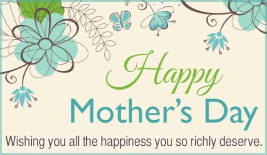 Happiness Mother ecard, online card