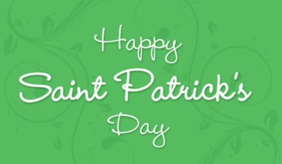 Saint Patrick's Day ecard, online card