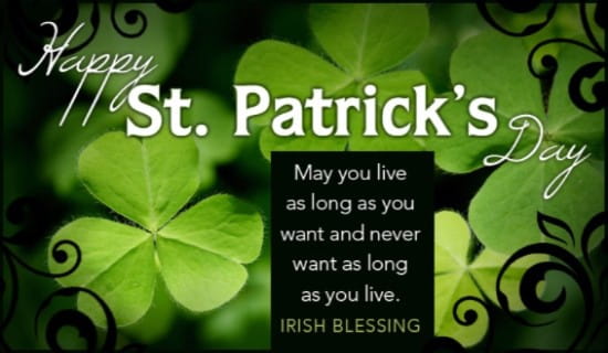 Irish Blessing ecard, online card