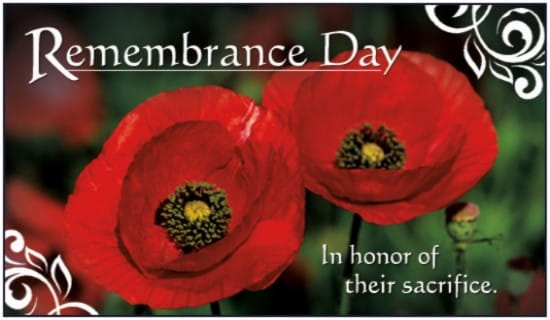 In Honor eCard - Free Remembrance Day Cards Online