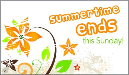 Summertime Ends ecard, online card