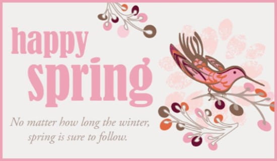 Spring to Follow ecard, online card
