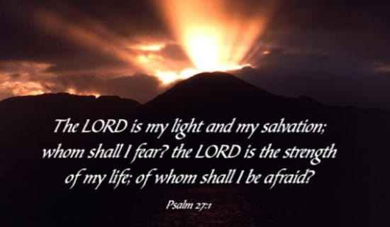 Psalm 27:1 ecard, online card