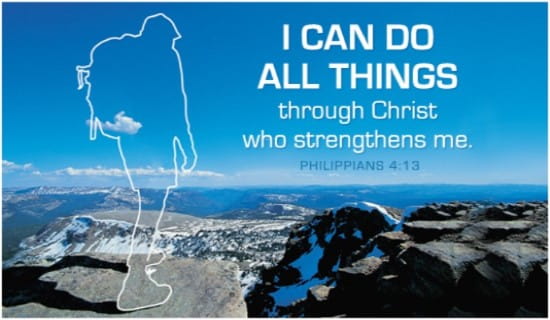 Philippians 4:13 ecard, online card