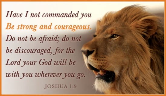 Joshua 1:9 ecard, online card