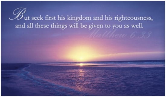 Matthew 6:33 ecard, online card