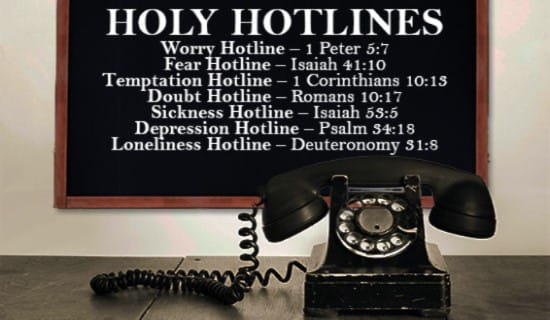 Holy Hotlines ecard, online card
