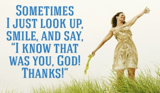 My God Blessed me! ecard, online card