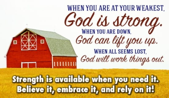 God will work things out for YOU! ecard, online card