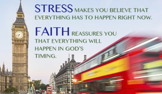 Don't Stress, GOD'S got your back! ecard, online card