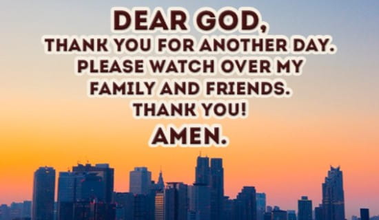 Thank you GOD for today! ecard, online card