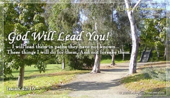 God Will Lead You ecard, online card
