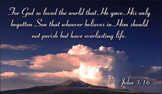 John 3:16 ecard, online card