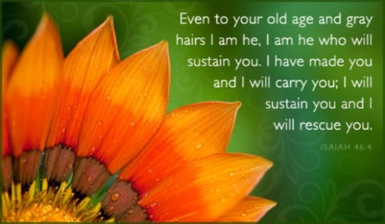 Isaiah 46:4 ecard, online card
