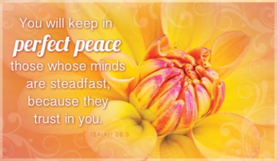 Perfect Peace ecard, online card