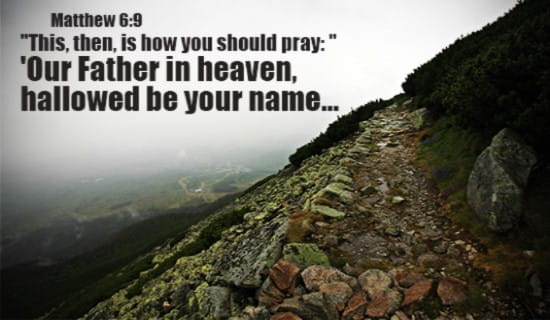 This is how you should pray... ecard, online card