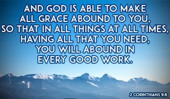 God's Grace Gives Me Everything! ecard, online card