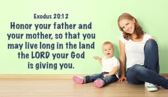 Honor your father and mother! ecard, online card
