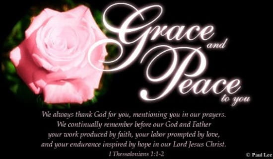Grace And Peace ecard, online card