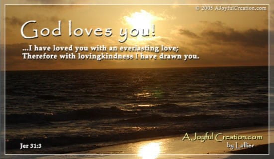 God Loves You ecard, online card