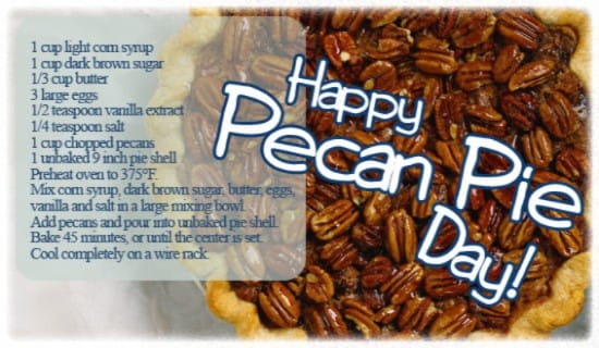 Pecan Pie Day (7/12) ecard, online card
