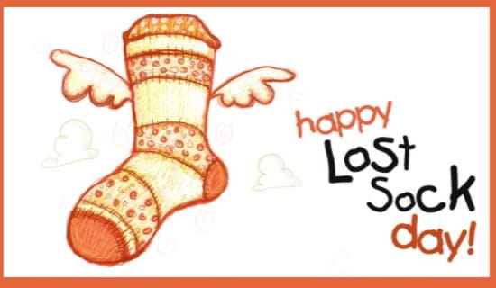 Lost Sock Day (5/9)  ecard, online card
