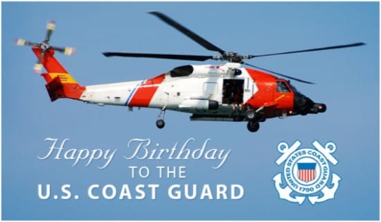 Coast Guard Birthday (8/4) ecard, online card