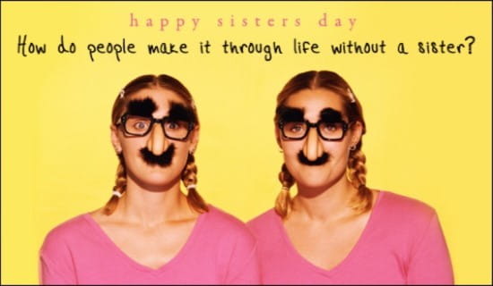 Sisters Day (8/7) ecard, online card