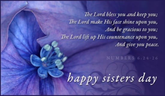 Sisters Day (8/7) ecard, online card