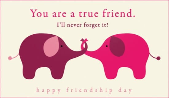Friendship Day (8/7) ecard, online card