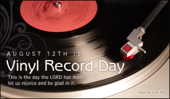 Vinyl Record Day (8/12) ecard, online card