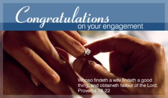 Engagement ecard, online card