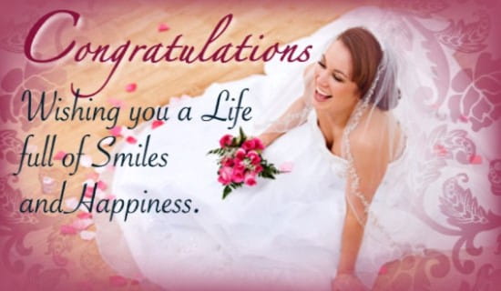 Wedding Congrats ecard, online card