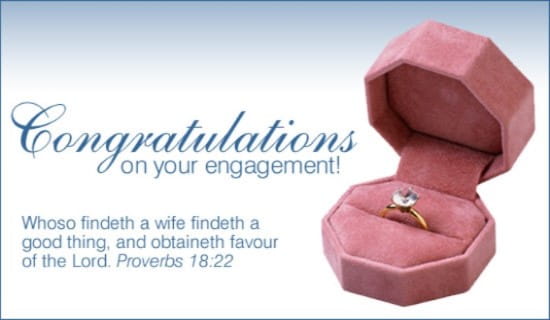 Engagement ecard, online card