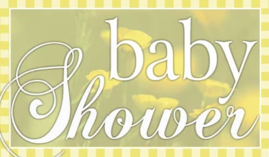 Baby shower ecard, online card