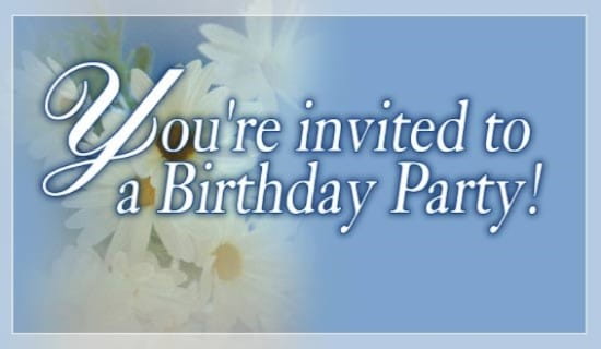 You're Invited To a Birthday Party ecard, online card