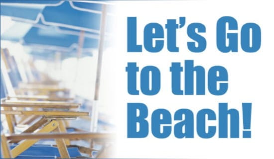 Let's Go To The Beach ecard, online card
