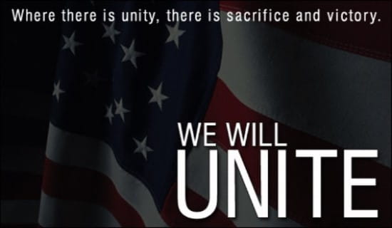 We Will Unite! ecard, online card
