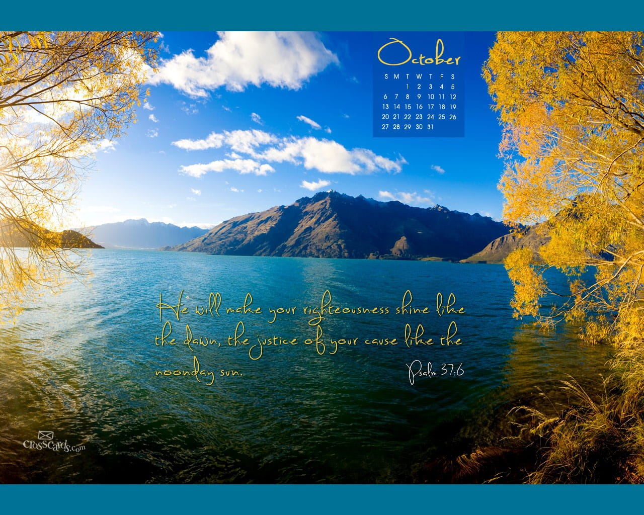 Oct 2013 Psalm 376 Desktop Calendar Free October Wallpaper