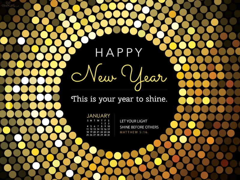 January 2015 - Year to Shine mobile phone wallpaper