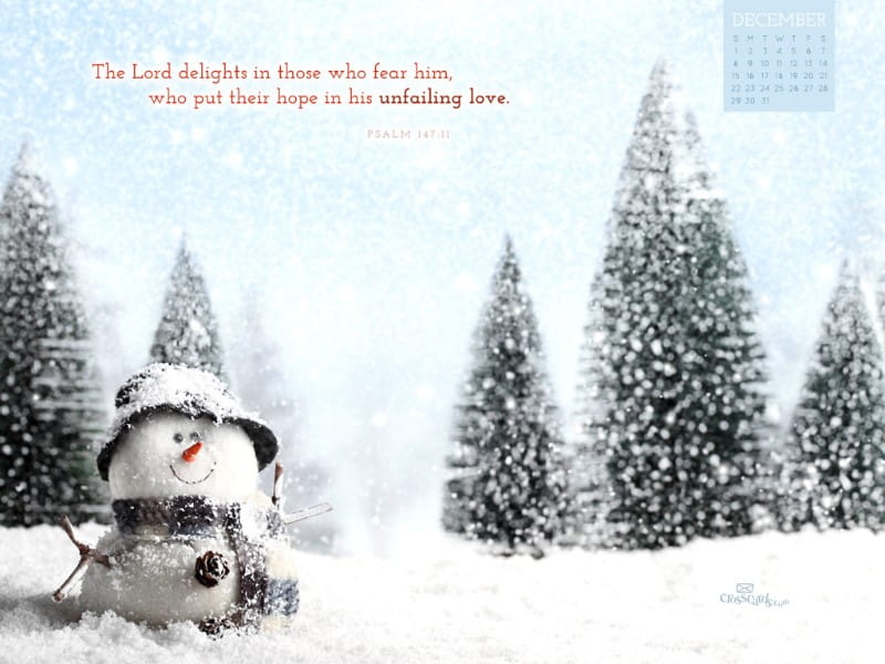 December 2013 - Psalm 147:11 mobile phone wallpaper