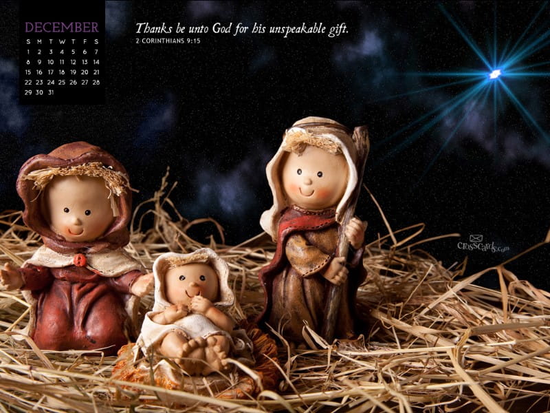 December 2013 - Nativity mobile phone wallpaper