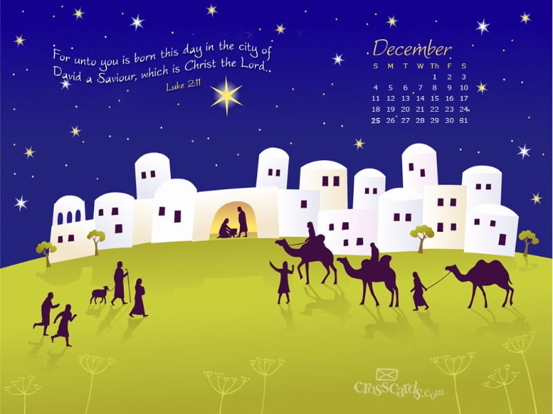 Dec. 2011 - Luke 2:11 mobile phone wallpaper