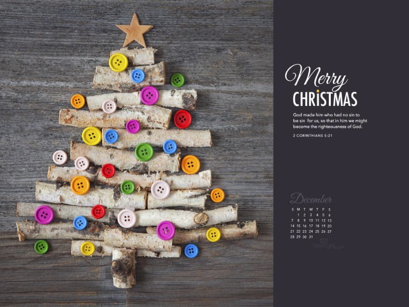 December 2014 - Merry Christmas mobile phone wallpaper