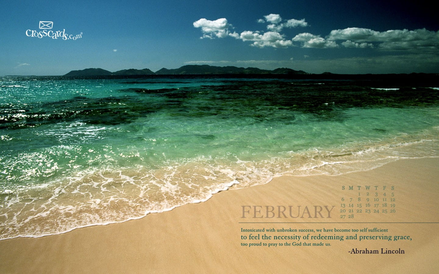 February 2011 - Preserving Grace Desktop Calendar- Free February Wallpaper