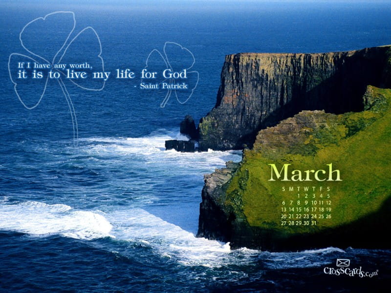 March 2011 - St. Patrick mobile phone wallpaper