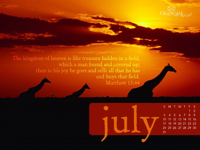 July 2011 - Matthew 13:44 mobile phone wallpaper
