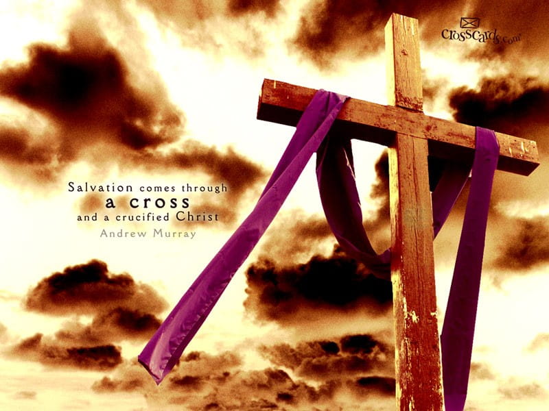 Cross and Christ mobile phone wallpaper